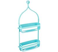 UMBRA Flex Shower Caddy. Caddie de douche Flex. Organiseur de douche à étagères, à suspendre, coloris bleu.