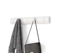 Umbra Flip - Porte-manteau mural en bois avec 5 crochets - Blanc/Blanc