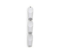 Umbra Floralink Lot de 3 vases muraux en Plastique Blanc