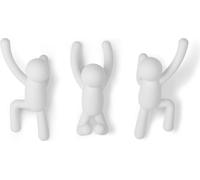 Patère bonhomme Buddy (Lot de 3) BLANC