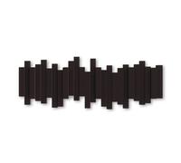 Umbra Hooks Stäbchen Mehrfach Wandhaken, Aufhänger, Kleiderhaken, Kleideraufhänger, Garderobenhaken, 5 Haken, Kunststoff, Espresso, 318211213