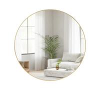 Miroir rond en métal 86 cm Hubba laiton