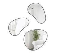 Umbra Hubba Pebble Lot de 3 miroirs muraux Modernes en Titane