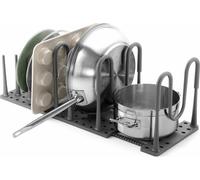 Umbra Peggy Organiseur pour ustensiles de Cuisine, Plateau de Rangement réglable pour Aliments, ustensiles de Cuisine, ustensiles de Cuisine, ustensiles de Cuisine et Plus Encore, Anthracite