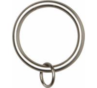 Umbra Link anneau à rideaux, set de 7, anneau à rideaux, anneau à rideaux, crochet à rideaux, plastique, argent, 5 cm, 246060-410