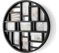 Umbra Luna cadre photo 311120-040 Collage pour 9 photos - Tableau photo rond pour neuf photos 10 x 15 cm