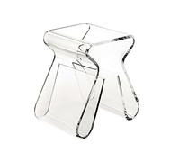 UMBRA Magino stool. Petite table d'appoint ou chevet Magino, avec range-magazines sur les 2 pieds. En Acrylique transparant. Dimension 42x29x43cm.