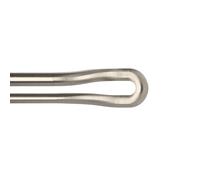 Umbra Midnight Tringle à Rideaux Double avec extrémités arrondies pour Une obscurcissement idéal de la pièce, 107-305 cm, diamètre 19 mm, Nickel