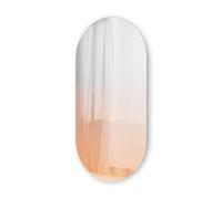 Miroir ovale effet brumeux rosé 45 x 91 cm Misto