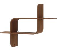 Umbra Montage étagère murale, étagère flottante, étagère murale, étagère suspendue, bois d'hévéa, noyer clair, 1017571-1055