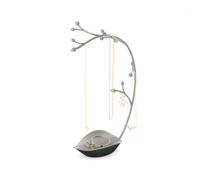 UMBRA Orchid jewelry stand, Arbre à bijoux Orchid, Métal gris anthracite, Dimension 22.9x14x38.1cm