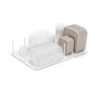 Umbra Peggy Plateau Organisateur pour placards, étagères et tiroirs de Cuisine - Système réglable, polystyrène, Blanc