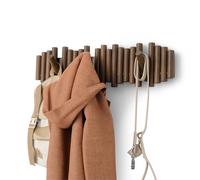 Umbra Picket porte-serviettes - 61x4x17cm - 3 crochets - noyer 1023554-746