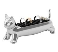 Umbra - Porte-bagues en zinc en forme d'animaux Chat Chrome