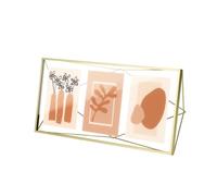 Cadre photo filaire en métal pour 3 photos 13x18cm UMBRA Jaune or Jaune