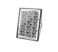 UMBRA Prisma Cadre photo filaire en métal entre deux-verres Prisma, poser ou à accrocher, Pour 1 photo 20.3x25.4cm Noir