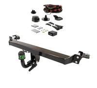 Umbra Rimorchi Barre d'attelage horizontale détachable et câblage 12N compatible avec Renault Twingo II (31084+955.200) - Noir - 715 kg - 65 kg - Valeur D : 4,8