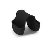 UMBRA Saddle. Porte-éponge double Saddle, en caoutchouc pour double évier de cuisine, rangement pour éponge à vaisselle, coloris noir