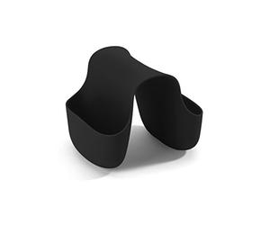 Umbra Saddle. Porte-éponge Double Saddle, en Caoutchouc pour Double évier de Cuisine, Rangement pour éponge à Vaisselle, Coloris Noir