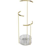 Umbra Schmuckbaum Tesora, Schmuckständer, Schmuckablage, Organizer, 3 Stufen, Glas, Messing, Brass, 1014862-104