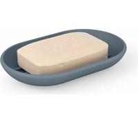 Umbra Seifenschale Touch oval, Seifenablage, Kunststoff, Schieferblau, 14 cm, 023272-1050