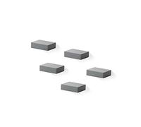 Umbra Showcase Lot de 5 étagères flottantes Style galerie pour Petits Objets et Plus Gris Anthracite 10,2 x 7,6 cm 1013501-149-C75
