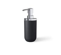 Umbra Soap Pump. Distributeur à Savon Junip. Pompe à Savon Liquide pour Lavabo de Salle de bain, ou Évier de Cuisine, en Résine de Pierre Noire mate