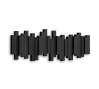 Umbra Sticks Hook Noir - Porte-Manteau Gain De Place Avec 5 Crochets Mobiles