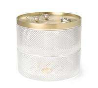 Boite de rangement Umbra - Boîte à bijoux verre couvercle laiton Tesora