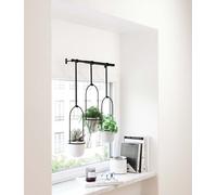 Umbra - Triflora Pot de fleurs triple, noir / blanc