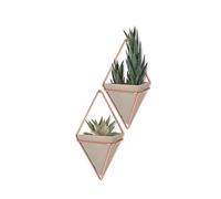 Umbra Trigg Lot de 2 vases muraux Concrete/cuivre 11 x 6 x 19 cm