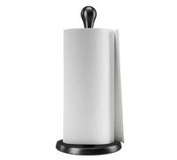 Umbra Tug Porte-Serviettes Moderne Debout - Distributeur de Papier essuie-Tout de Cuisine Facile à déchirer d'une Seule Main avec Base lestée pour Rouleaux d'essuie-Tout Standard, Noir métallique