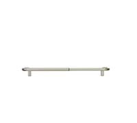Umbra Twilight Tringle À Rideaux Extensible Avec Retour Latéral, 122-224cm, 1,9cm, Idéale Pour Les Rideaux Occultants Ou Obscurcissants, Acier, Nickel Mat