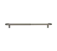 Umbra Twilight Tringle À Rideaux Extensible Avec Retour Latéral, 224-366cm, 1,9cm, Idéale Pour Les Rideaux Occultants Ou Obscurcissants, Acier, Nickel Mat