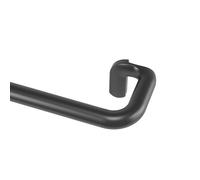 Umbra Twilight Tringle À Rideaux Extensible Avec Retour Latéral, 76-213cm, D 1,9cm, Idéale Pour Les Rideaux Occultants Ou Obscurcissants, Acier, Noir