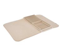 UMBRA UDRY Égouttoir à Vaisselle et Tapis de Séchage en Microfibre - Léger, Pliable et Facile à Ranger Beige