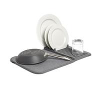 UMBRA Udry Mini. Petit égouttoir à vaisselle et tapis de séchage en microfibre - Léger, pliable et facile à ranger - dim 33x50.8cm, coloris anthracite