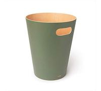Umbra Woodrow Poubelle Bois, 7, 5L, Épicéa | Poignées intégrées, intérieur naturel, pour petits espaces