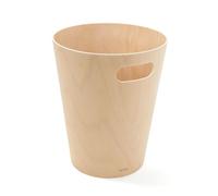 Umbra Woodrow Poubelle Bois, 7, 5L, Naturel | Poignées intégrées, intérieur naturel, pour petits espaces