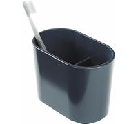 Umbra Zahnputzbecher Step, Zahnbürstenhalter, Make-Up Accessoires Organizer, 3 Fächer, Melamin, Denim Blau, 023836-1191