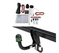 UmbraRimorchi Attelage fixe cygne + câblage PDC 13 broches compatible avec Volkswagen Polo VI Facelift Hatchback 5 portes AW 06/21+