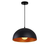 Umbratica Dome Lustre Double Fer forgé en métal Graphique Suspension du Pendentif Industriel Plafond rétro de Lampe de Suspension du Plafond Demi-Cercle plafonnier Les lumières suspendues lux