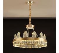 Umbratica Grand Lustre en Cristal de Luxe léger Moderne, Lampe de Coquille de Luxe de Haute qualité, Lampe en Cristal Simple, pour Lampes et lanternes de Salle à Manger d'étude de Villa de Salon,60CM