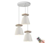 Umbratica Lampe Suspendue à Piles avec télécommande et Ampoule Rechargeable, Lustre d'îlot de Cuisine Moderne pour Salle à Manger, Salon, Chambre à Coucher, Balcon, luminaire Portable Non câblé