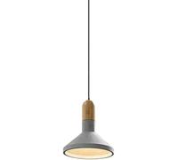 Umbratica Lustre Ciment en Bois Art Pendant Light Light Retro Industrial Pendant Lampe Corridor As Great Bar Boot Shop Single Head Hanging Lamping (Rouge)