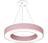 Umbratica Lustres à Anneaux LED Moderne Light Light 23,6 "Halo Minimaliste Hanging Lightture Metal Acrylique pour Le Salon Chambre à Manger Chambre ， Suspension (Rose, 15,7 Pouces)
