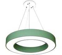Umbratica Lustres à Anneaux LED Moderne Light Light 23,6 "Halo Minimaliste Hanging Lightture Metal Acrylique pour Le Salon Chambre à Manger Chambre ， Suspension (Rose, 15,7 Pouces)