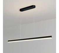 Umbratica Lustres minimalistes plafonniers linéaires LED Suspendus dimmable, luminaire de Lutte Contre l'îlot de Cuisine à Bande Longue, Bureau de Table avec télécommande (Sombre, 100 cm)