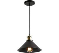 Umbratica Lustres Suspendus, Porte-Lampe à métal Industriel rétro e27, Noir Noire en Fer forgé lampadaire de la lampadaire