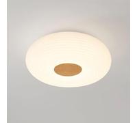 Umbratica Nordique Original Wood Grain Bedroom Plafond Light PEP Pet Moderne Moderne Simple Japonais Style Crème Crème Round Plafond Plafond Scandinavian Milky White Garde